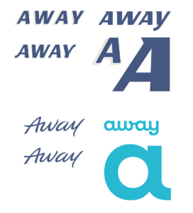 away logotype proposals